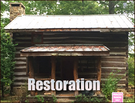 Historic Log Cabin Restoration  Polk County, Georgia
